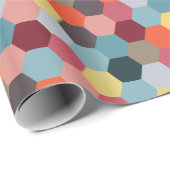幾何六角モダン模様のラッピング紙 ラッピングペーパー (ロールコーナー)