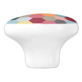 幾何六角モダン模様セラミックノブ セラミックノブ (側面)