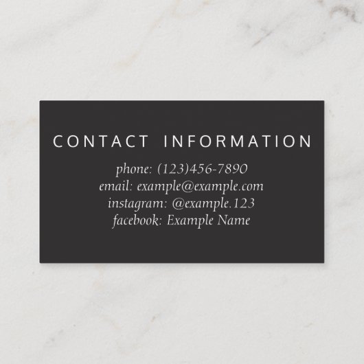 幾何六角 名刺 (裏面)