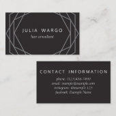 幾何六角 名刺 (正面/裏面)