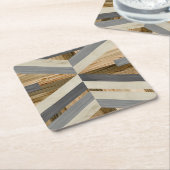 幾何内側 スクエアペーパーコースター (アングル)