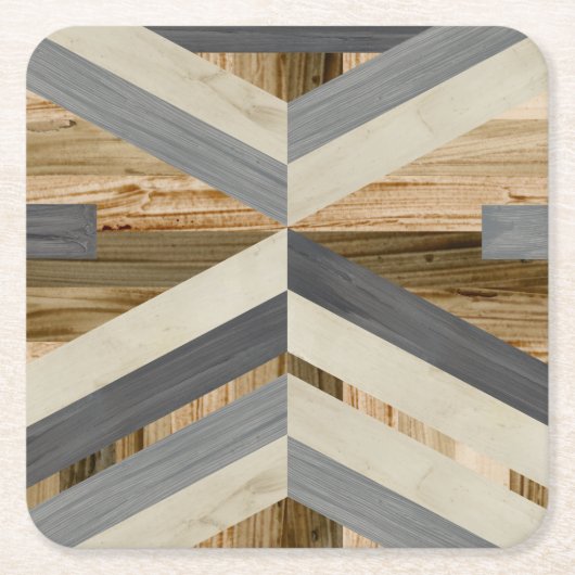 幾何内側 スクエアペーパーコースター (正面)