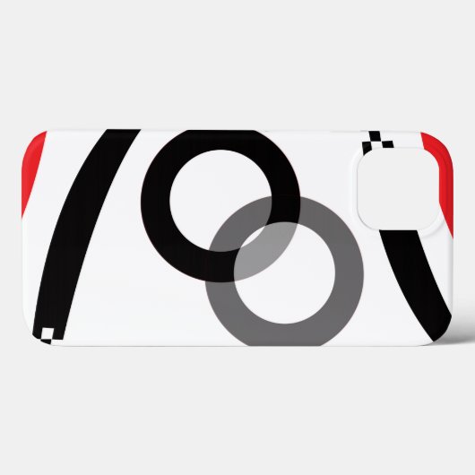 幾何円弧円 Case-Mate iPhoneケース (裏面 (横))