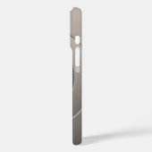 幾何円銀モダン(任意のイニシャル) Case-Mate iPhoneケース (裏面 / 左)