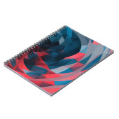 幾何写真幾何学的アートデザインポスター ノートブック (左側)