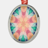 幾何写真幾何学的アートデザイン メタルオーナメント (左)