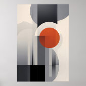 幾何勾配 ポスター (正面)