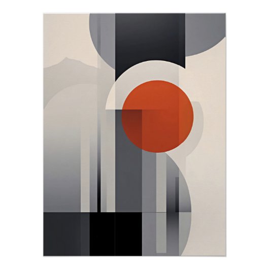 幾何勾配 ポスター (正面)