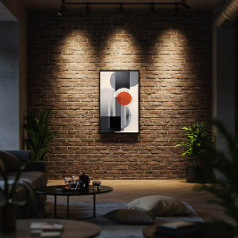 幾何勾配 ポスター