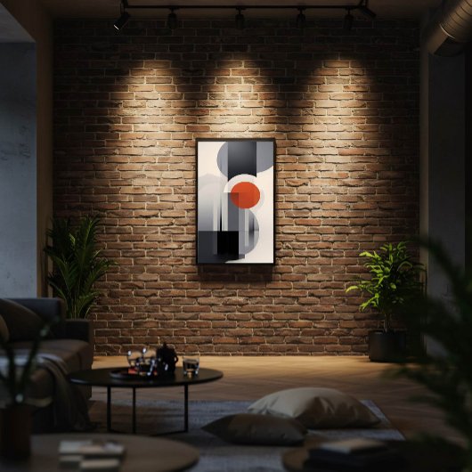 幾何勾配 ポスター