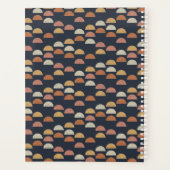 幾何半円パターン プランナー手帳 (裏面)