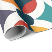 幾何反復パターン ラッピングペーパー (ロールコーナー)