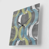 幾何反復I スクエア壁時計 (傾斜)