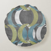 幾何反復I ラウンドクッション (裏面)