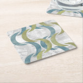 幾何反復III スクエアペーパーコースター (アングル)