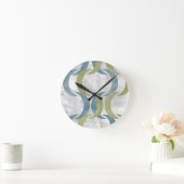 幾何反復III ラウンド壁時計 (ホーム)