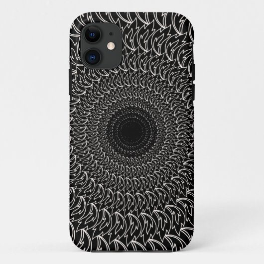 幾何同心パターン波の花びら Case-Mate iPhoneケース (裏面)