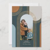 幾何同心モダン金アーチ1写真 シーズンカード (正面)