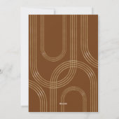 幾何同心モダン金アーチ1写真 シーズンカード (裏面)