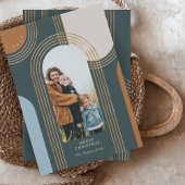 幾何同心モダン金アーチ1写真 シーズンカード