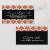 幾何名刺パタアステカーン赤 名刺 (正面/裏面)