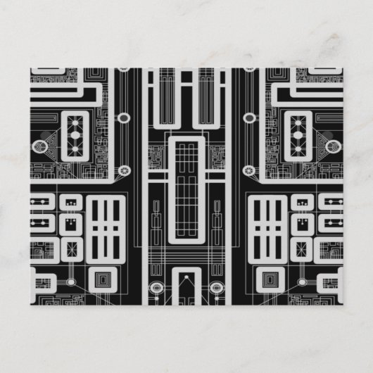 幾何回路基板 ポストカード (正面)