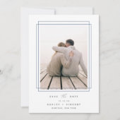 幾何図枠 |垂直方向の写真 セーブザデート (正面)