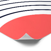 幾何壁背景モダンヴィンテージ ポスター (角)