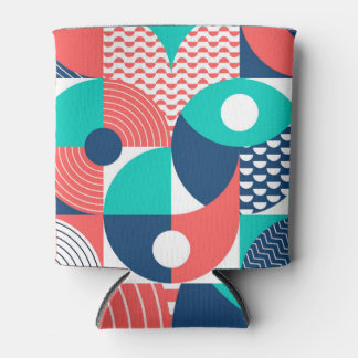 幾何壁背景モダンヴィンテージ 缶クーラー