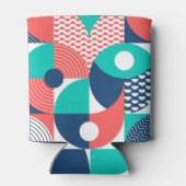 幾何壁背景モダンヴィンテージ 缶クーラー (裏面)