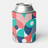 幾何壁背景モダンヴィンテージ 缶クーラー (缶裏面)