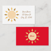 幾何太陽円Thunder_Cove 名刺 (正面/裏面)