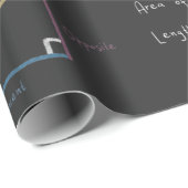 幾何学と三角関数 方程式 黒板 数学 ラッピングペーパー (ロールコーナー)