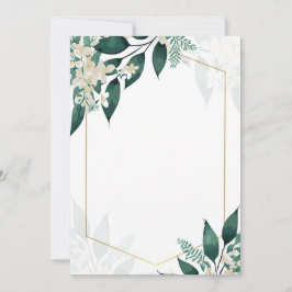 幾何学と花 招待状