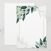 幾何学と花 招待状 (正面/裏面)