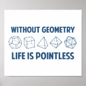 幾何学のない生活は無意味だ ポスター (正面)