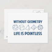 幾何学のない生活は無意味だ ポストカード (正面/裏面)