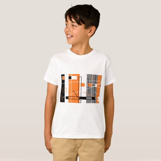 幾何学インスピレーションHappy Tシャツ (正面フル)