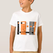 幾何学インスピレーションHappy Tシャツ (正面)