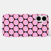 幾何学オレンジスライスミッドナイトマーケット Case-Mate iPhoneケース (裏面 (横))