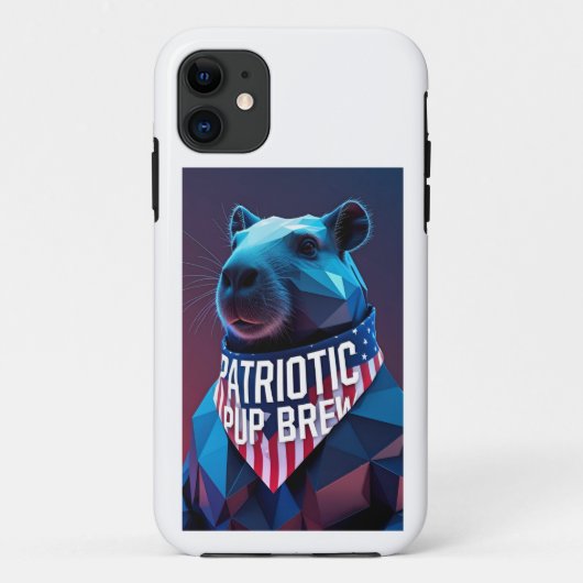 幾何学カピバラスマホケース Case-Mate iPhoneケース (裏面)