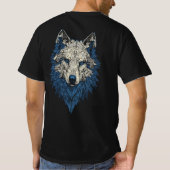 幾何学ゴールドアブストラクトTシャツ Tシャツ (裏面)
