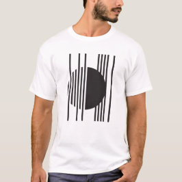 幾何学ストライプ軌道 Tシャツ