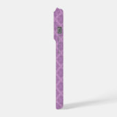 幾何学スモーキー ライラック アールデコ iPhoneケース (左側面)