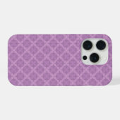 幾何学スモーキー ライラック アールデコ iPhoneケース (裏面横)
