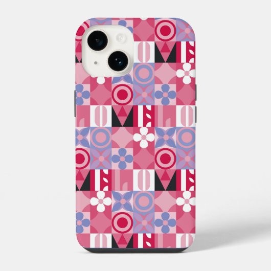 幾何学タイル iPhoneケース (裏面)