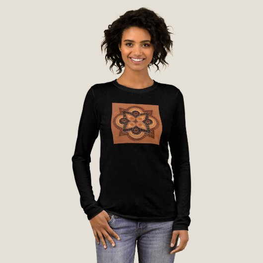 幾何学タイルTシャツ トライブレンドTシャツ (正面全体)