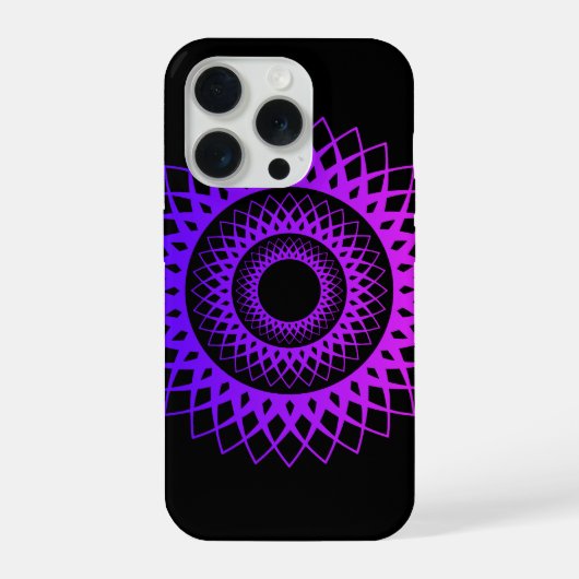 幾何学デザイン フォンケース iPhoneケース (裏面)