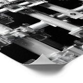 幾何学パターンアート: アブストラクトモジュラー機械 ポスター (角)