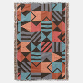 幾何学パターン 28 スローブランケット (正面縦)